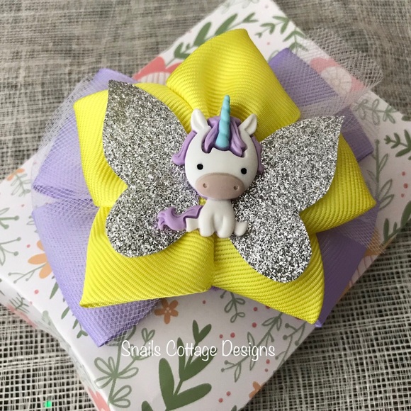 Very cute multiplayer hair bow clip/ elastic - Picture 1 of 4